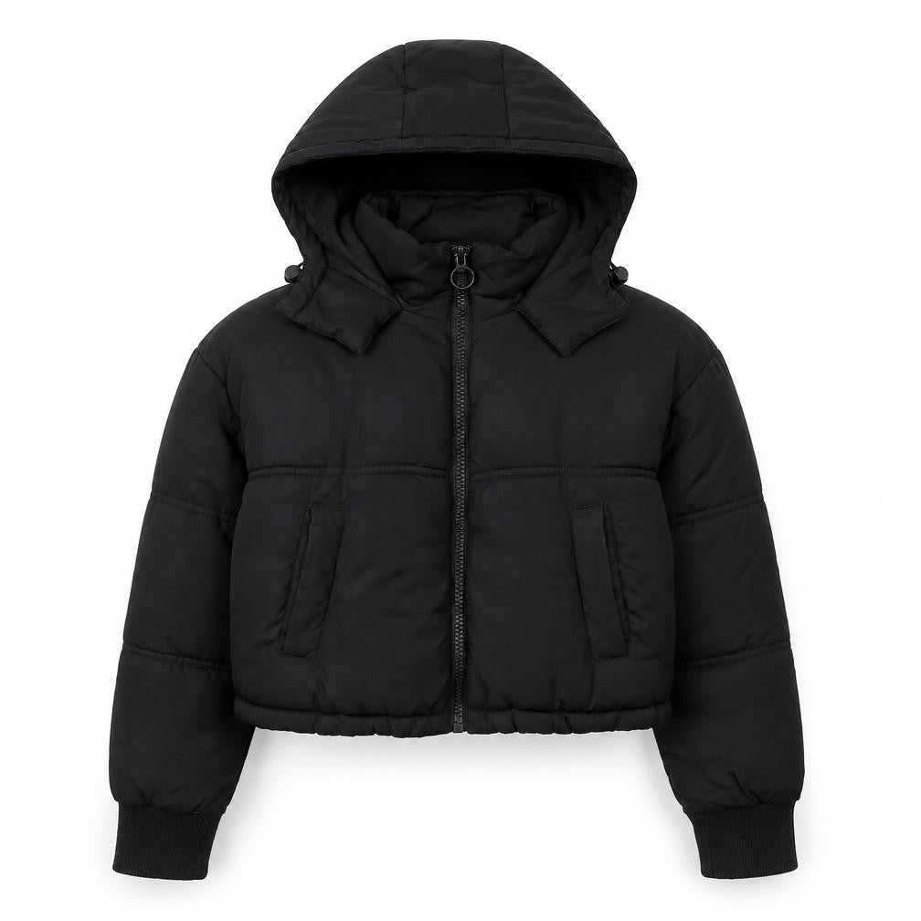 Womens UK Size 6 Topshop Black Puffer Jacket