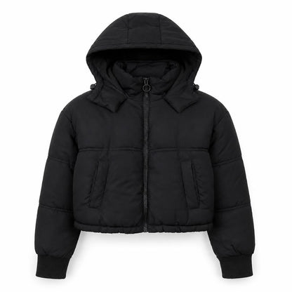 Womens UK Size 6 Topshop Black Puffer Jacket