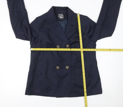 Womens UK Size 12 Debenhams Collection Blue Pea Coat