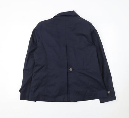 Womens UK Size 12 Debenhams Collection Blue Pea Coat