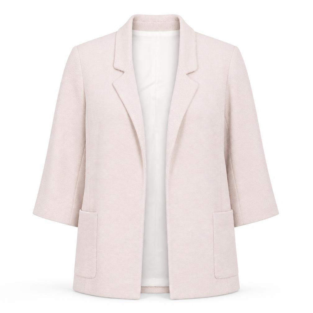 Womens UK Size S Zara Basic Regular Beige Blazer