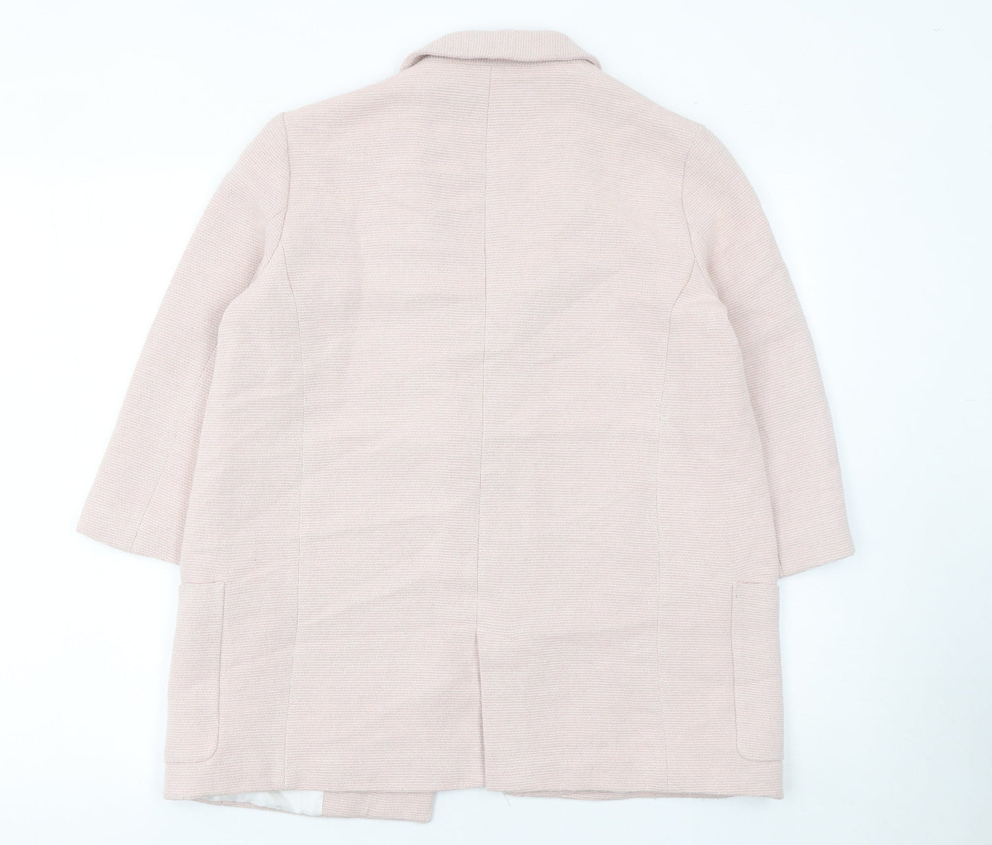 Womens UK Size S Zara Basic Regular Beige Blazer