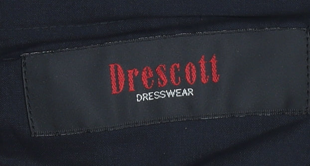 Mens UK Size 36 in Drescott Regular Fit Dress Pants Black Trousers