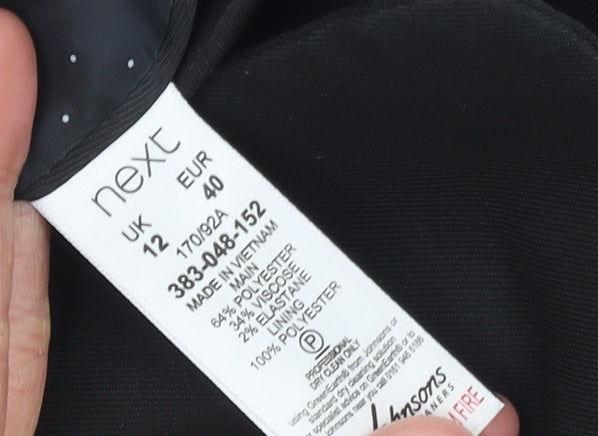 Womens UK Size 12 NEXT Regular Black Suit Jacket