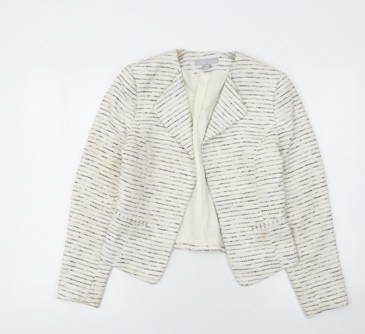 Womens UK Size 8 H&M Regular Ivory Blazer