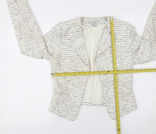 Womens UK Size 8 H&M Regular Ivory Blazer