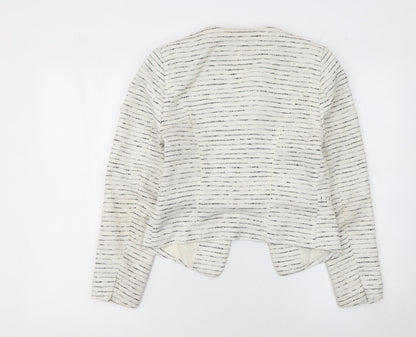 Womens UK Size 8 H&M Regular Ivory Blazer