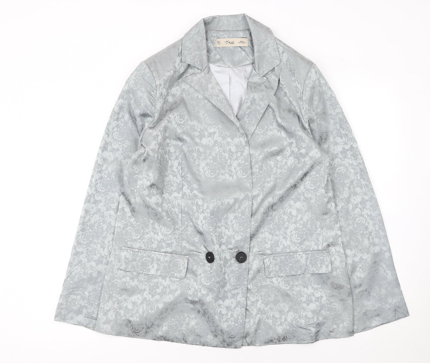 Womens UK Size L K.Zell Regular Silver Blazer