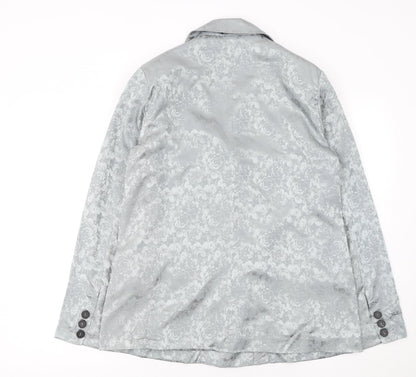 Womens UK Size L K.Zell Regular Silver Blazer