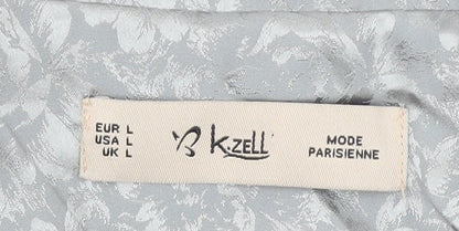 Womens UK Size L K.Zell Regular Silver Blazer