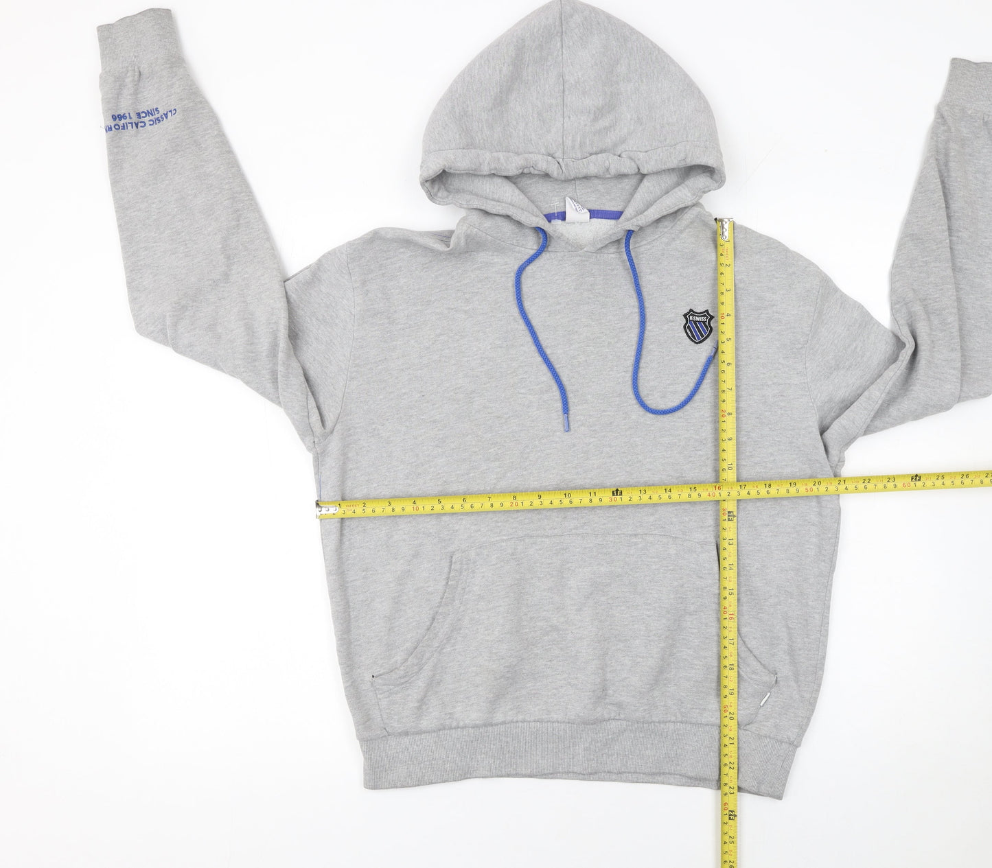 Womens UK Size S K-Swiss Grey Pullover Hoodie