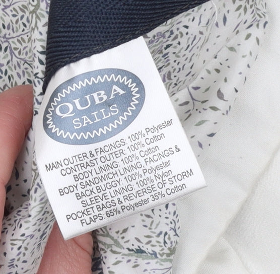 Womens UK Size One Size Quba & Co White Trench Coat