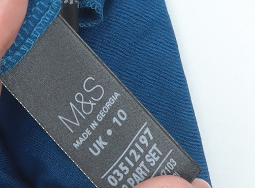 Womens UK Size 10 Marks and Spencer Blue Cardigan Jumper