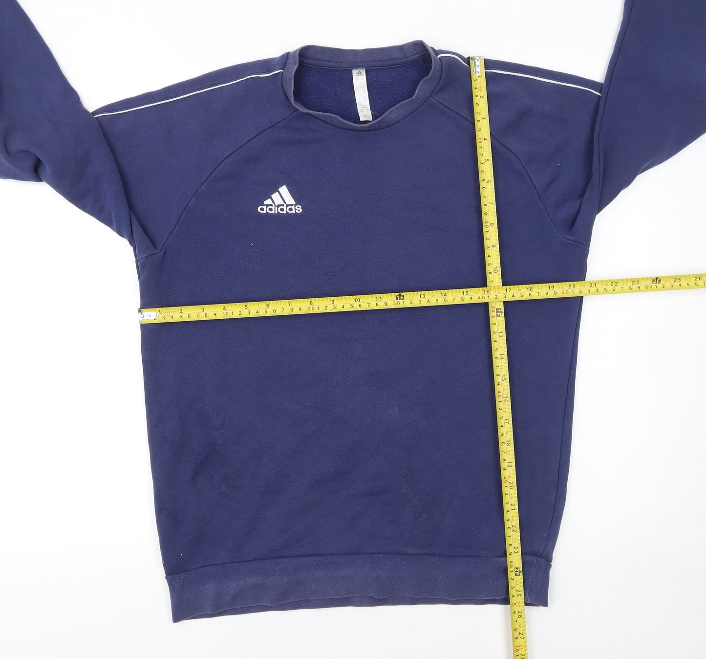 Mens UK Size M adidas Blue Pullover Sweatshirt