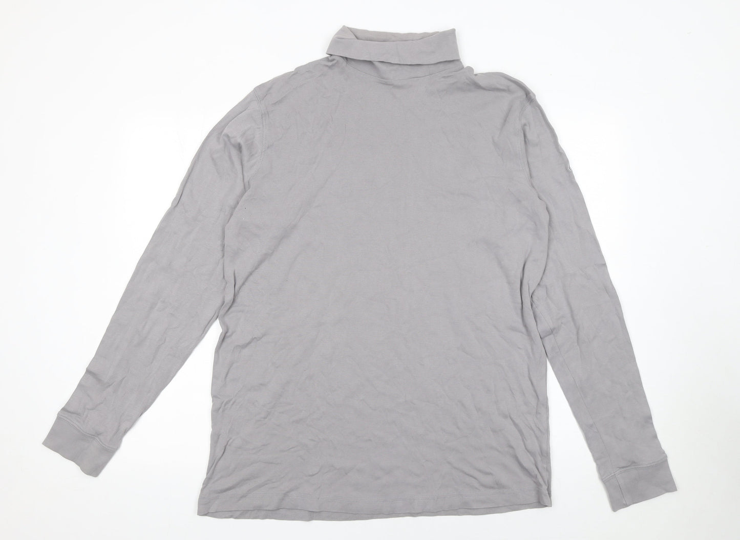 Womens UK Size 3XL Cotton Traders Grey Basic T-Shirt