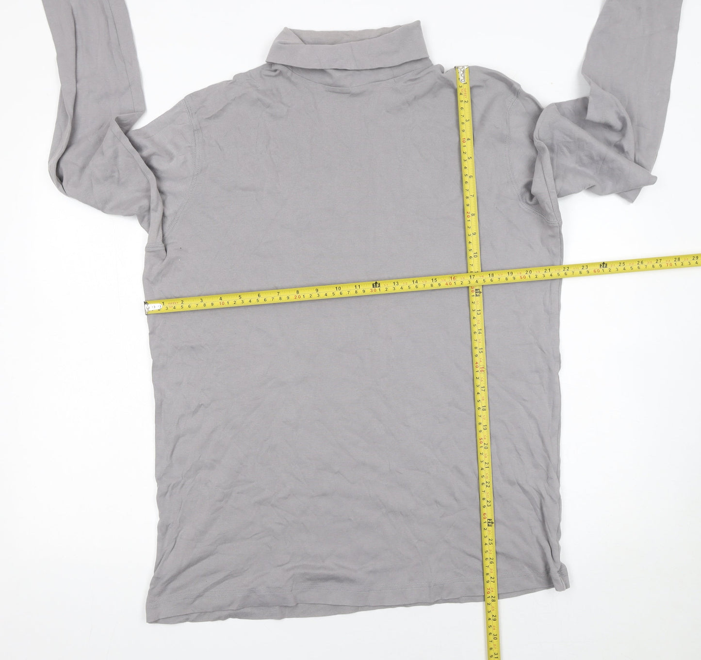 Womens UK Size 3XL Cotton Traders Grey Basic T-Shirt