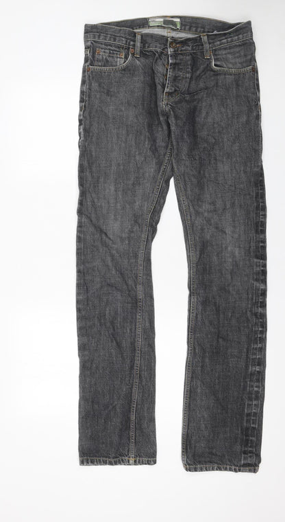 Mens UK Size L Topman Slim Fit Skinny Grey Jeans