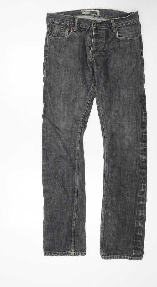 Mens UK Size L Topman Slim Fit Skinny Grey Jeans