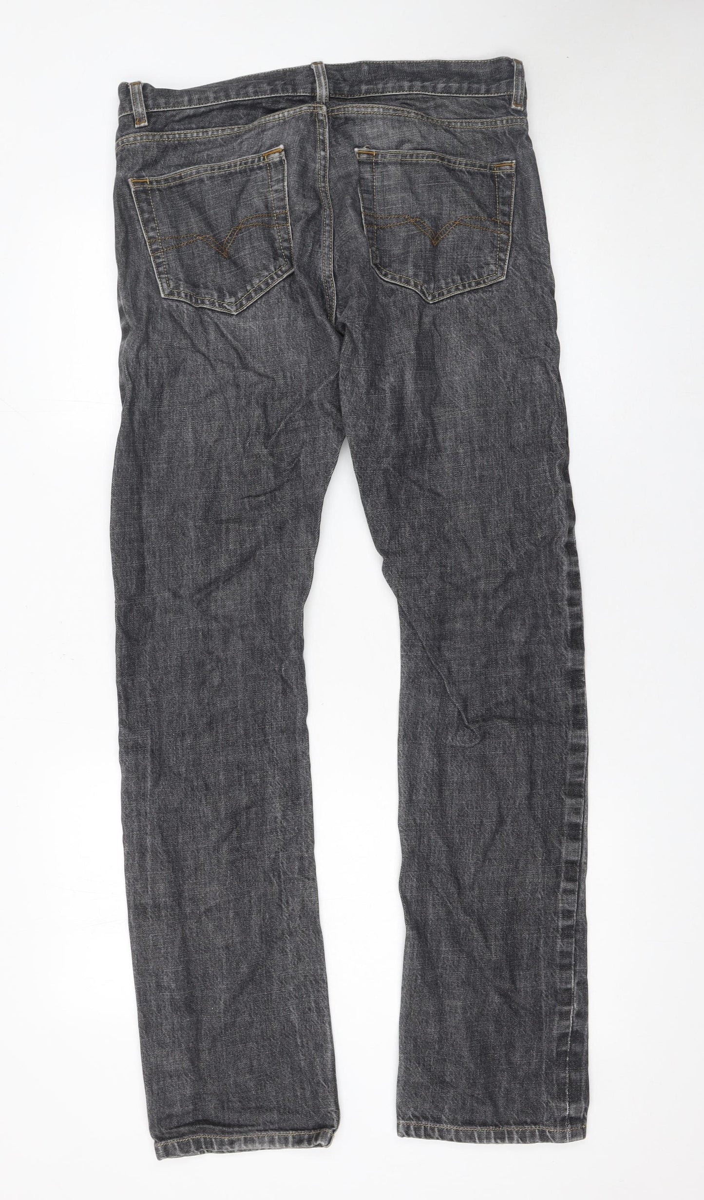 Mens UK Size L Topman Slim Fit Skinny Grey Jeans