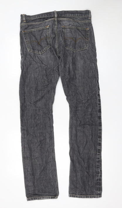 Mens UK Size L Topman Slim Fit Skinny Grey Jeans