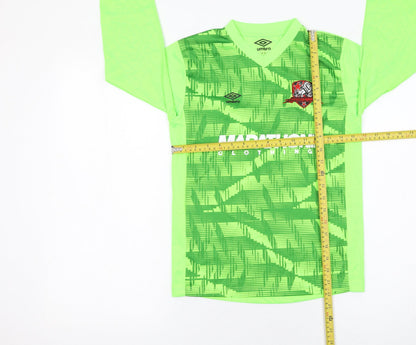 Umbro Boys Green Football Goalkeeper Jersey Top Size 146 Long Sleeve