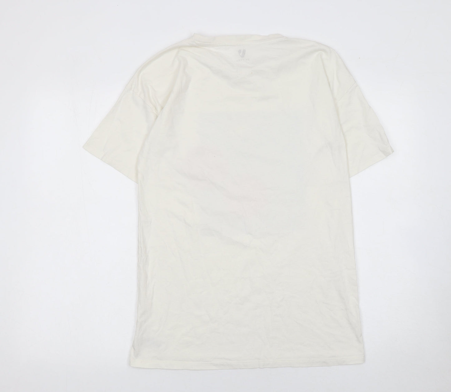Girls UK Size 15 Years Very Ivory Basic T-Shirt