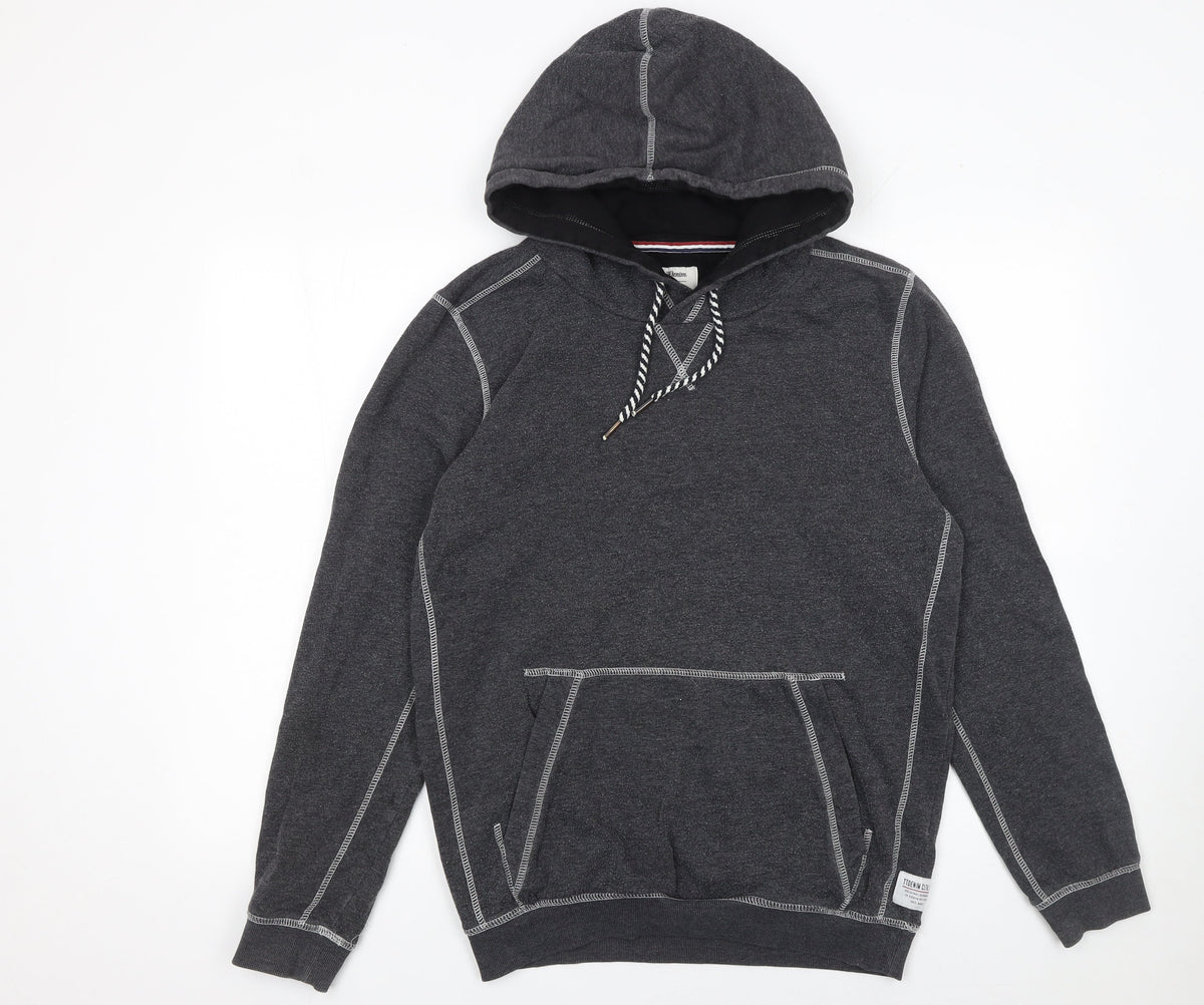 Mens UK Size M TOM TAILOR Grey Pullover Hoodie
