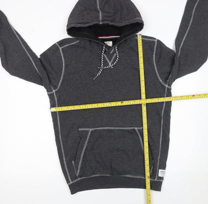 Mens UK Size M TOM TAILOR Grey Pullover Hoodie
