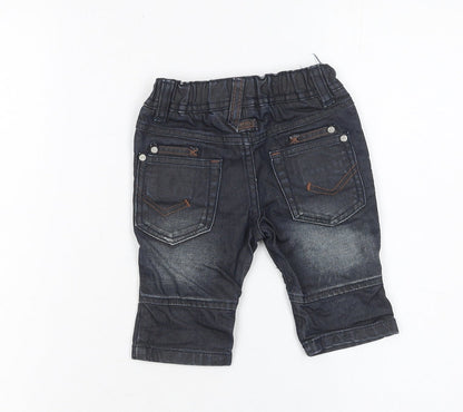 Next Unisex Baby Blue Jeans 3-6 Months Casual Cotton Denim Trousers
