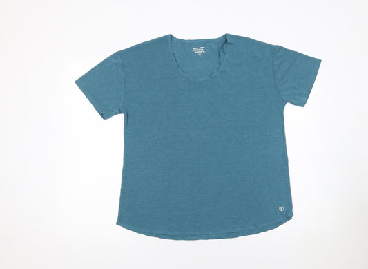Womens UK Size M Dunnes Stores Blue Gym & TrainingRunning & JoggingYoga T-Shirt