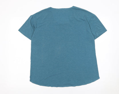 Womens UK Size M Dunnes Stores Blue Gym & TrainingRunning & JoggingYoga T-Shirt