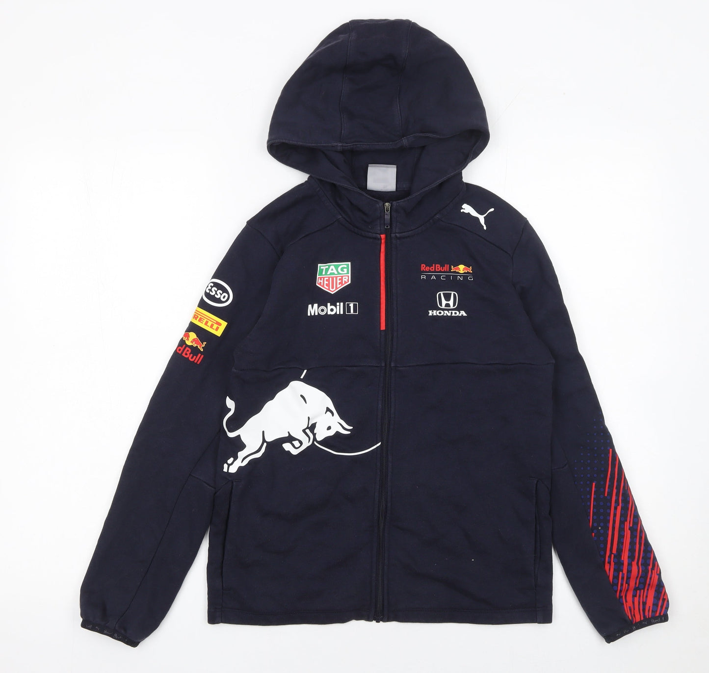 Boys UK Size 11-12 Years PUMA Blue Full Zip Hoodie