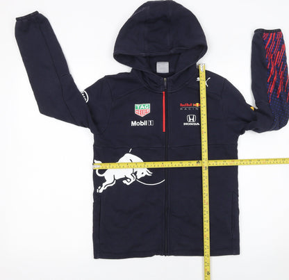 Boys UK Size 11-12 Years PUMA Blue Full Zip Hoodie
