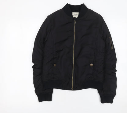 Girls UK Size 12 Years NEXT Black Bomber Jacket