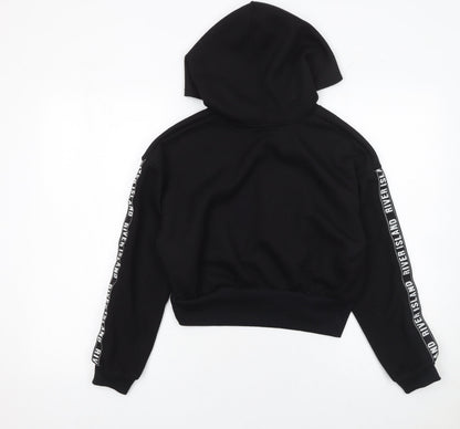 Girls UK Size 11-12 Years River Island Black Pullover Hoodie