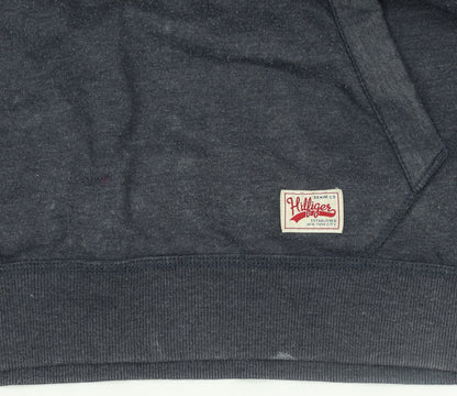 Mens UK Size L Hilfiger Denim Blue Pullover Hoodie