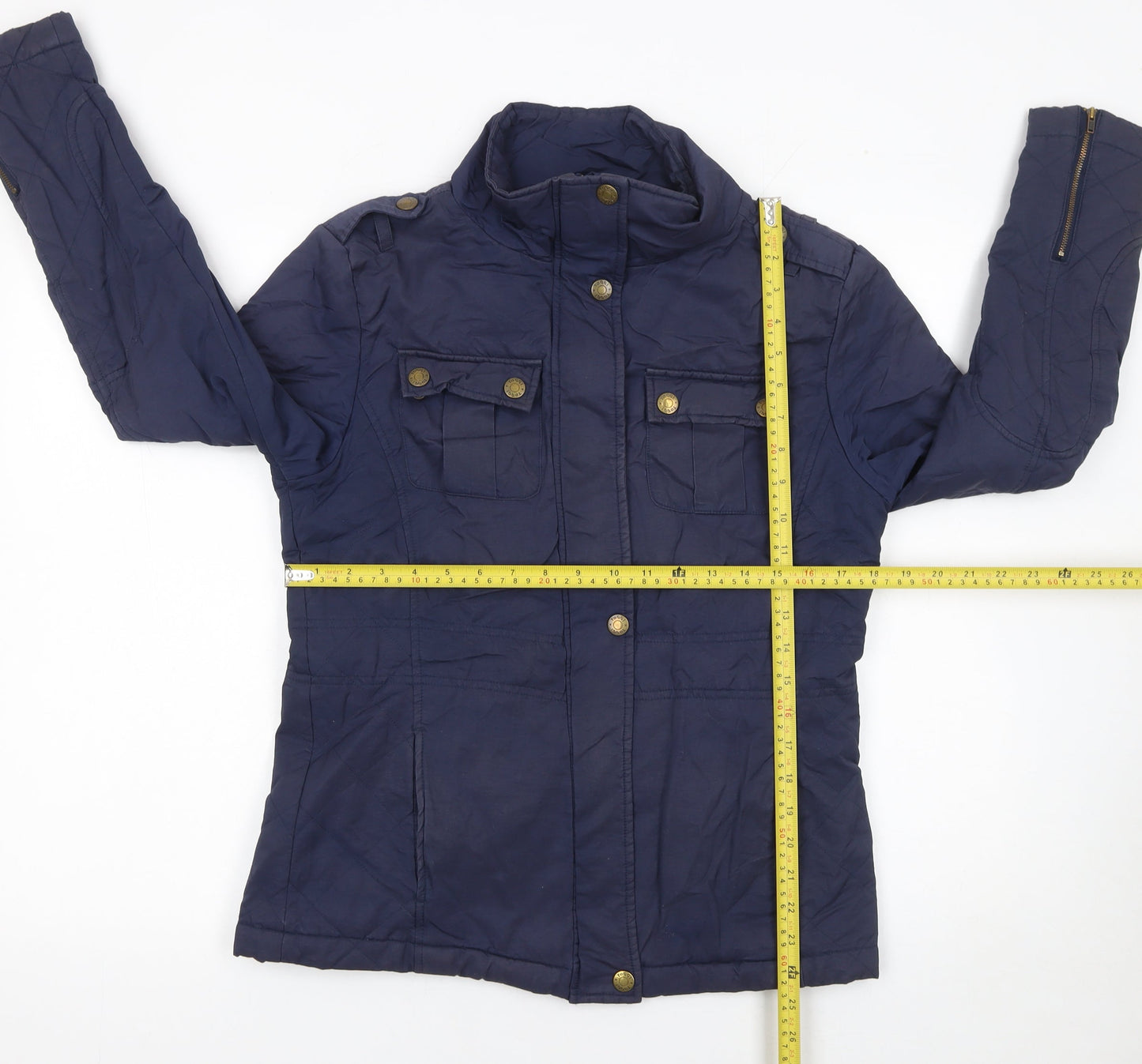 Womens UK Size 10 Toggi Blue Military Jacket