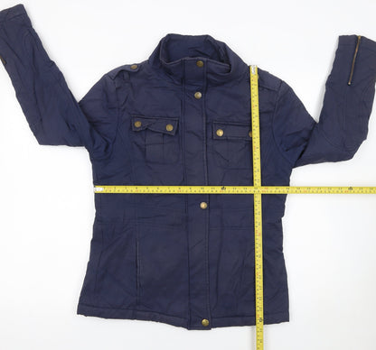 Womens UK Size 10 Toggi Blue Military Jacket