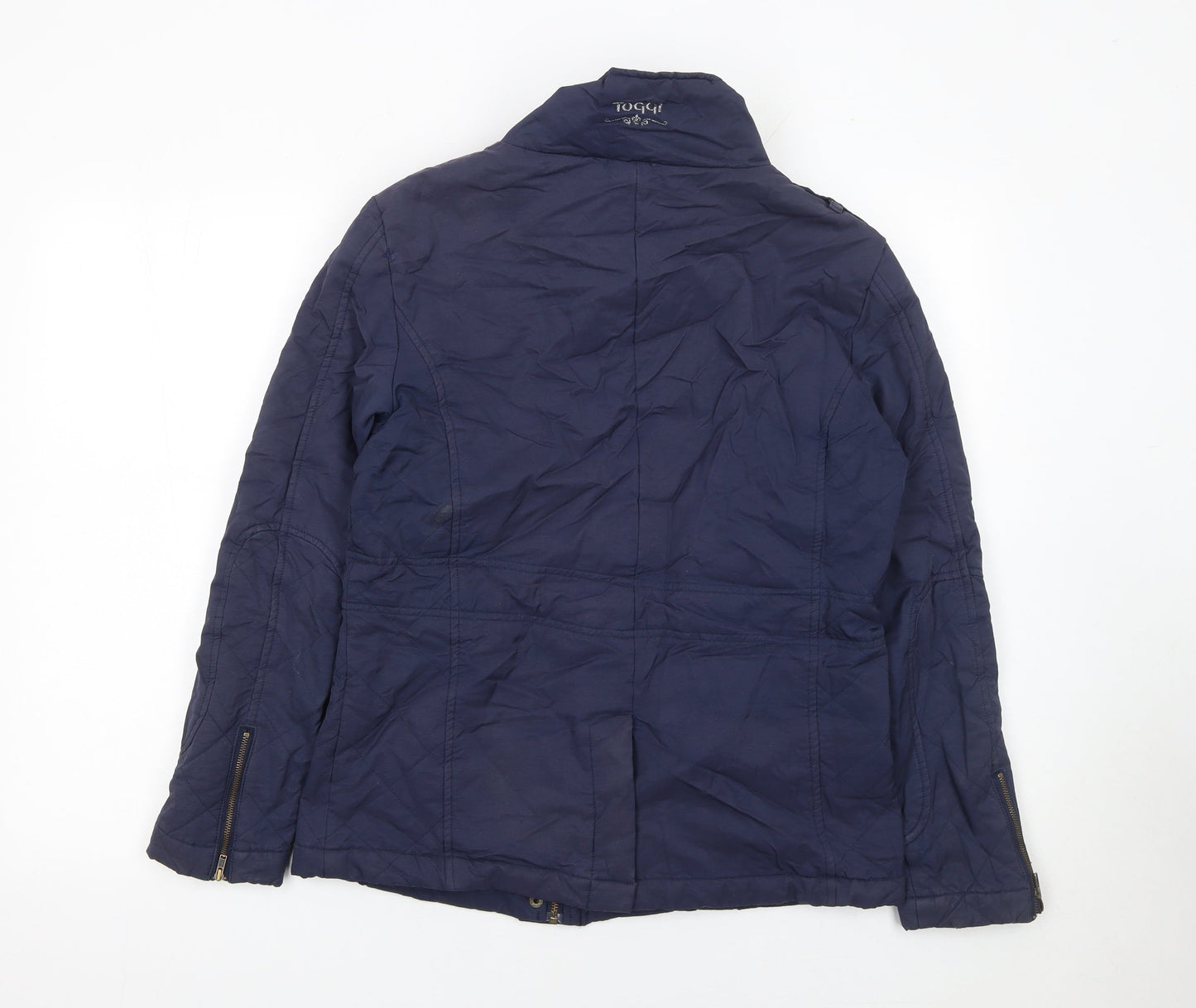 Womens UK Size 10 Toggi Blue Military Jacket