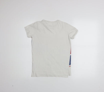 Boys UK Size 8 Years St. Bernard for Dunnes Stores White Basic T-Shirt
