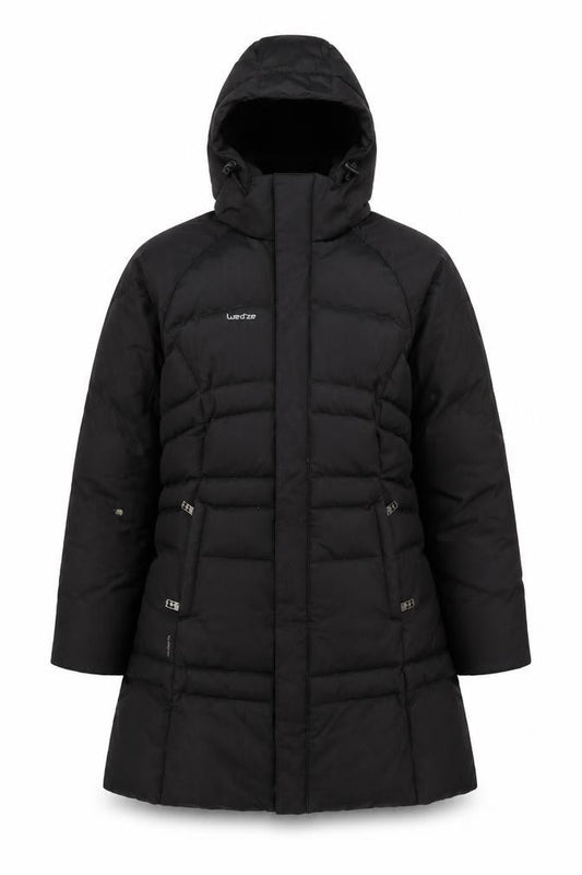 Womens UK Size XS Wedze Black Puffer Jacket
