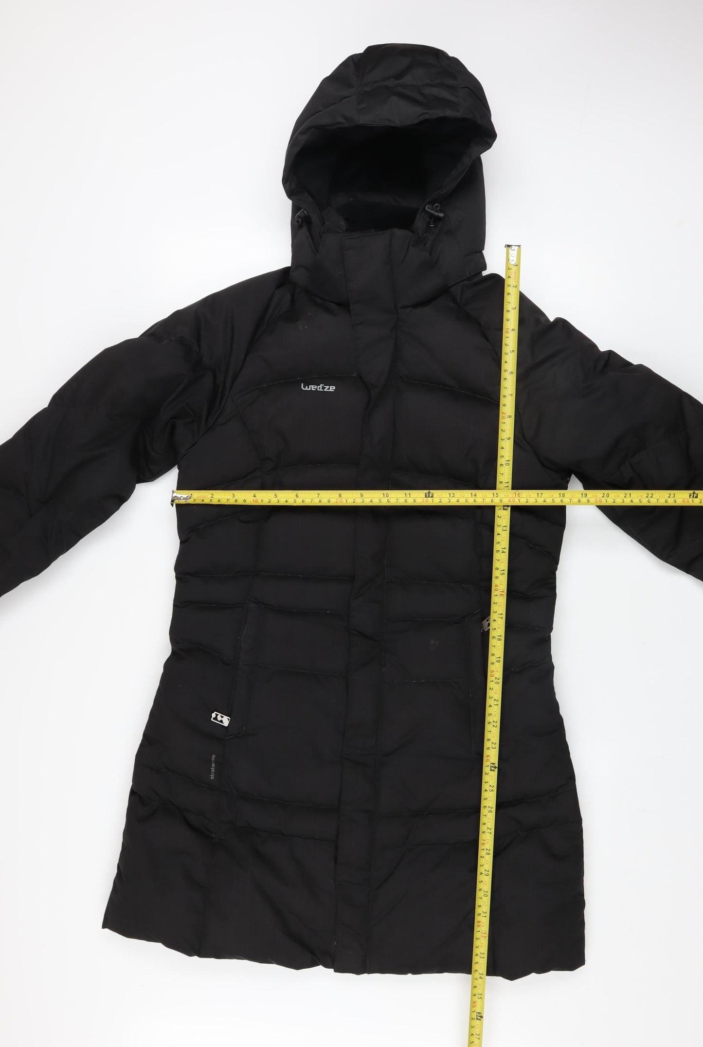 Womens UK Size XS Wedze Black Puffer Jacket