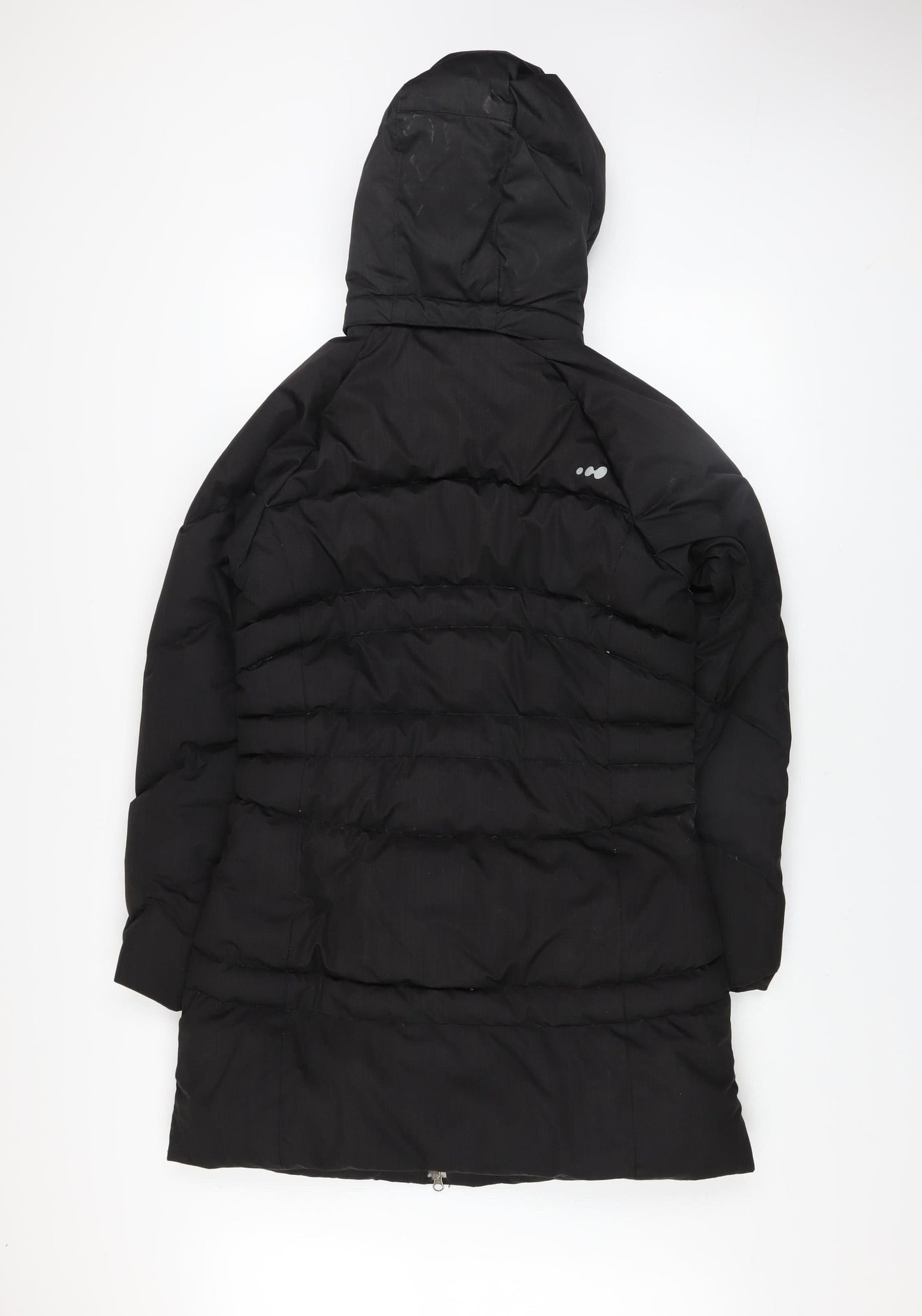 Womens UK Size XS Wedze Black Puffer Jacket