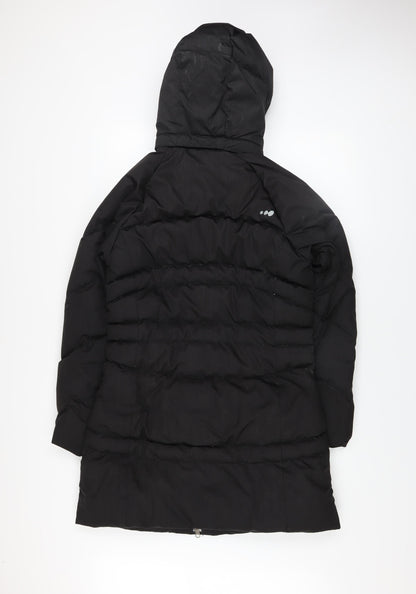 Womens UK Size XS Wedze Black Puffer Jacket