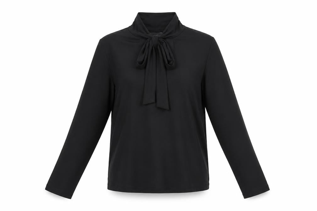 Womens UK Size 10 Marks and Spencer Black Wrap Blouse