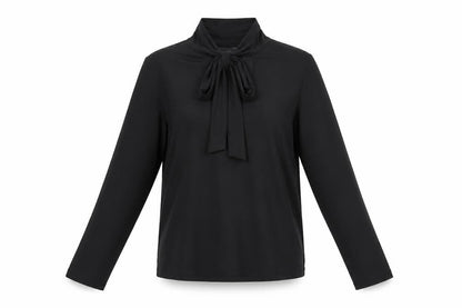 Womens UK Size 10 Marks and Spencer Black Wrap Blouse