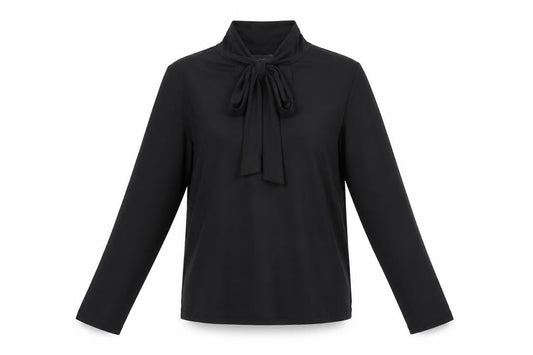 Womens UK Size 10 Marks and Spencer Black Wrap Blouse
