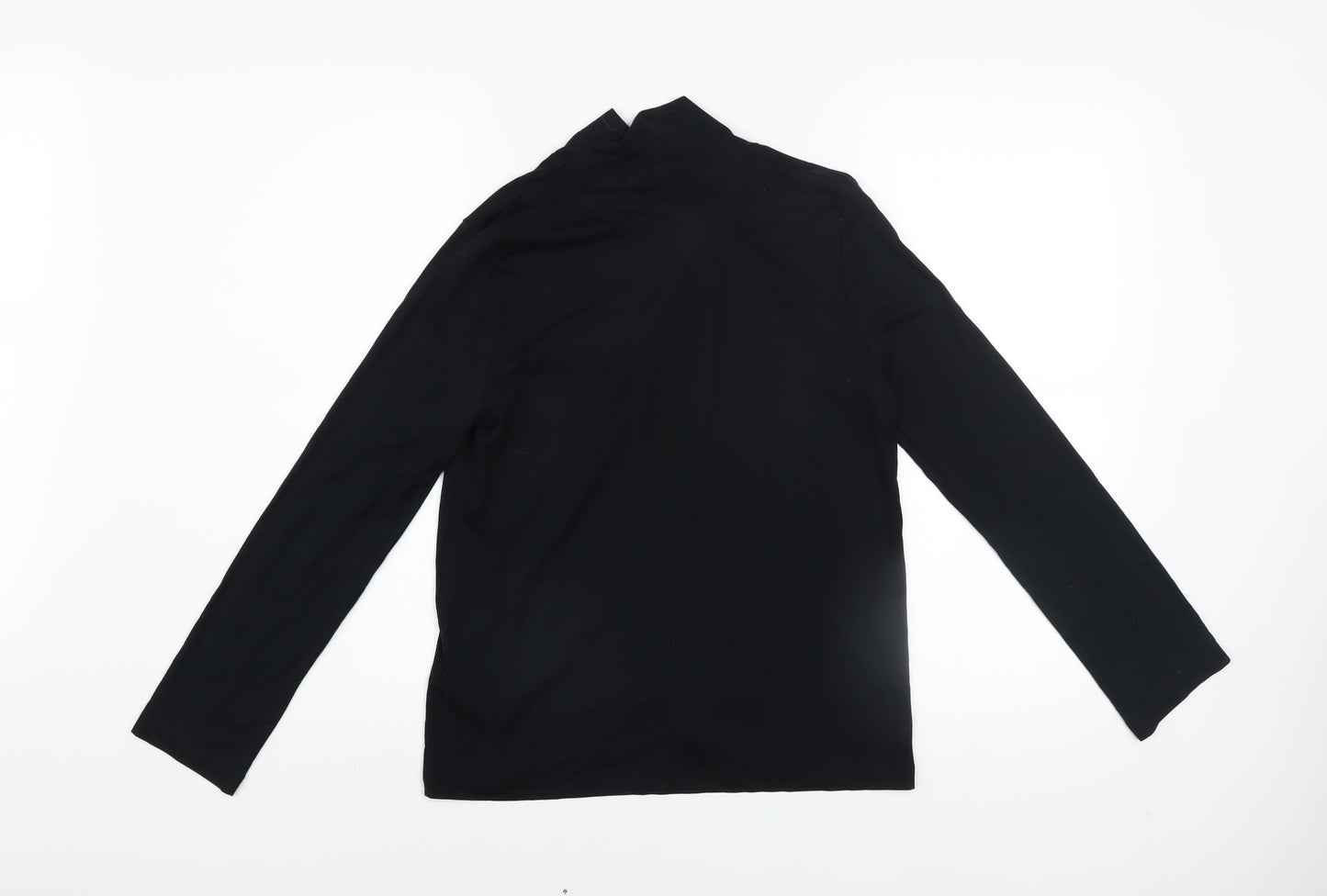 Womens UK Size 10 Marks and Spencer Black Wrap Blouse