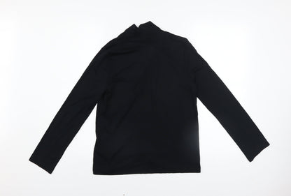 Womens UK Size 10 Marks and Spencer Black Wrap Blouse