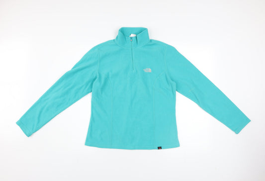 Womens UK Size M The North Face Blue Pullover Sweatshirt